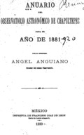 Anuario del Observatorio Astronómico de Chapultepec para el año de... /