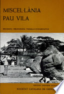 Miscel.lnia Pau Vila : biografía-bibliografía-treballs d'homenatge /